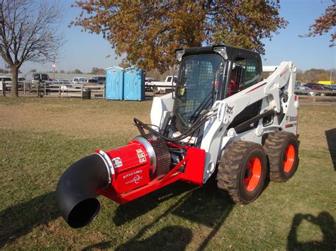 leaf blower for skid steer|skid steer leaf blower attachment.